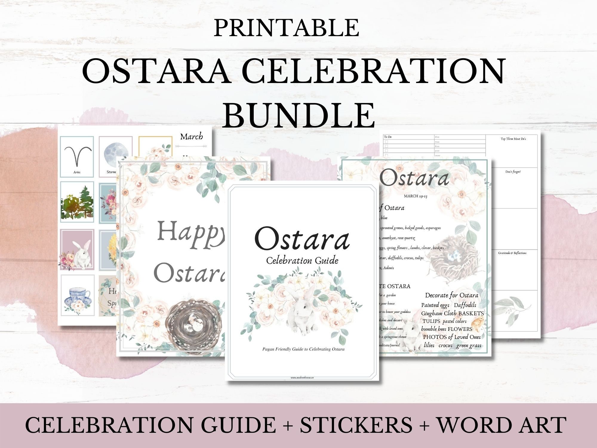 Ostara Celebration Bundle Ostara Pagan Wiccan Sabbat Etsy