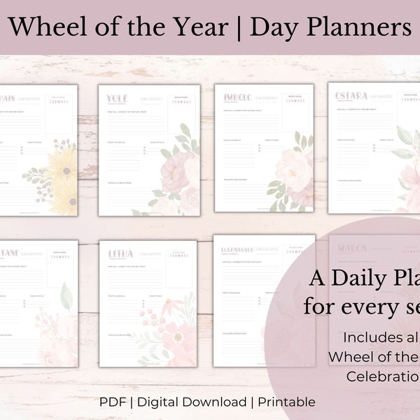 Wheel of the Year Day Planner - Full Set