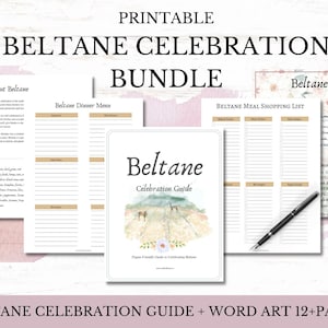 Beltane Celebration Guide | Beltane | Wiccan | Sabbat Celebration | Party Planner | May | Springtime | Planner Stickers | Printable