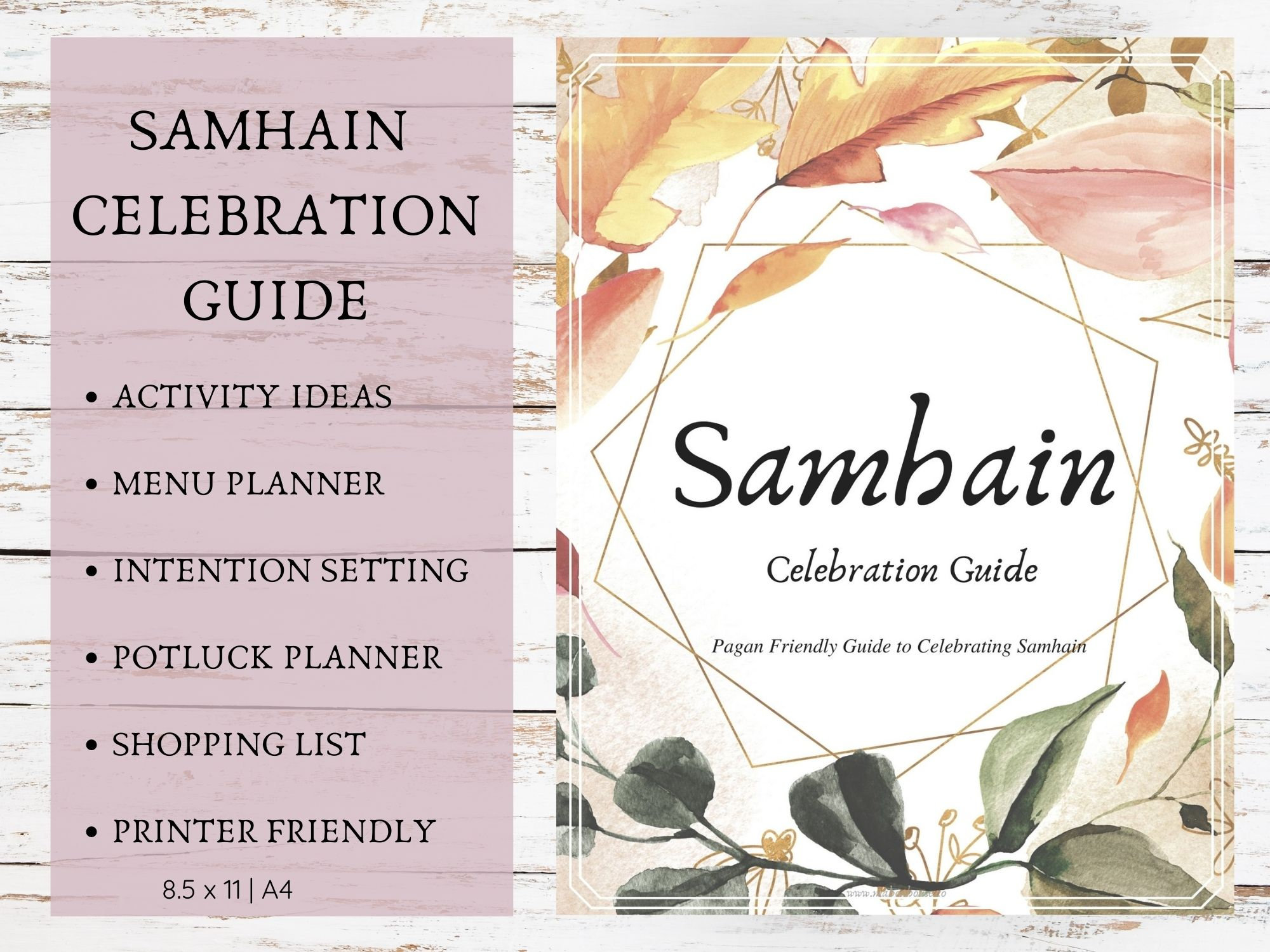 Samhain Celebration Guide Potluck Planner Pagan Wiccan Etsy Australia
