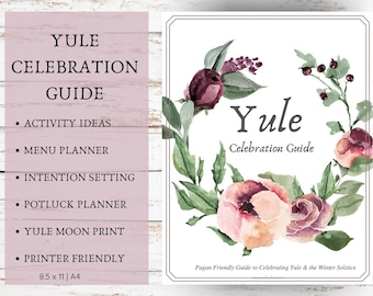 Yule Celebration Guide | Potluck Planner | Pagan | Wiccan | Sabbat Celebration | Christmas | PDF | Yule | Winter Solstice |Printable