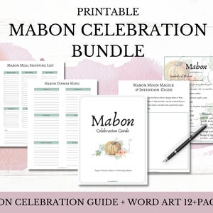 Mabon Celebration Guide | Potluck Planner | Mabon | Wiccan | Sabbat Celebration | Party Planner | PDF | Mabon Party  | Halloween | Printable
