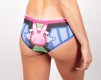 Low Rise Bikini Brief Undies | Geeky Lingerie | Comfy Loungewear Panties "Meka Matrix"