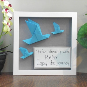 Relax -Shadow Box -Framed Art- Wall Décor