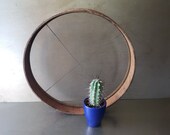 Wooden sieve sifter winnowing tray. Farmhouse rustic kitchen.