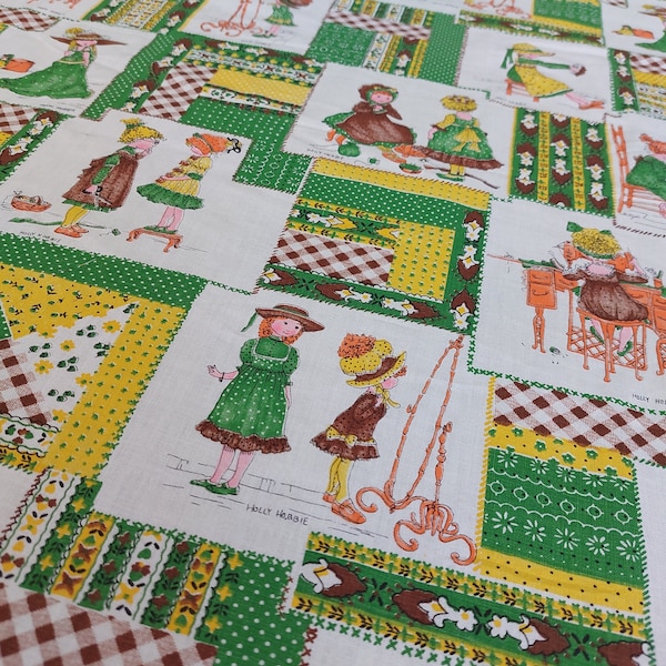 Holly Hobbie Fabric / Vintage / 1970's