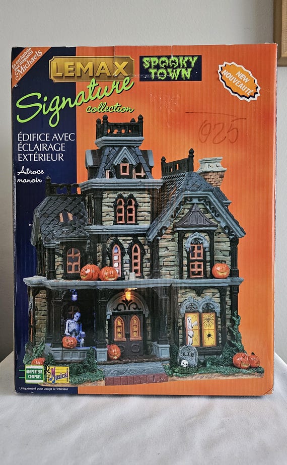 Spooky Town Lemax - Dreadful Manor #85708 - Retired - Etsy