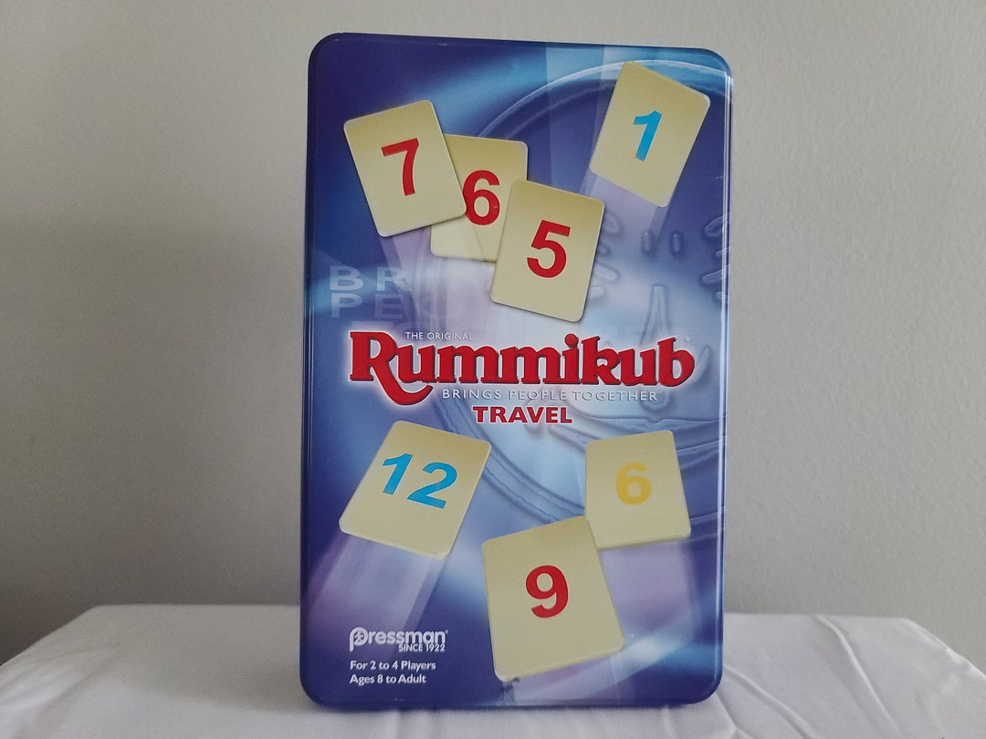 Rummikub Travel Game With Metal Tin Etsy