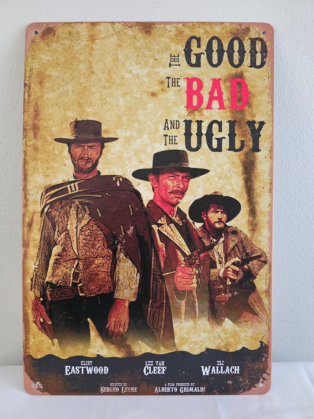Good Bad Ugly Movie Poster - Retro Metal Tin Sign 8 X 12 - Etsy
