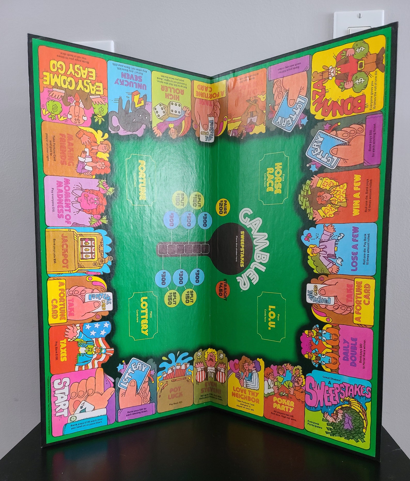 Lot of 9 Board Games Boards Only Unique Vintage Mix Etsy