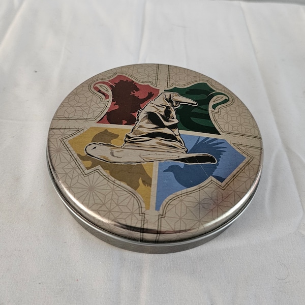 Harry Potter Lot of Four (4) Drink Coasters with Metal Tin