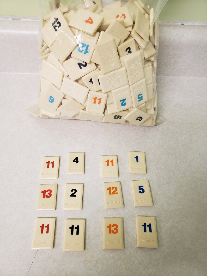 Large Lot of Rummikub Tiles 500 Pieces Etsy