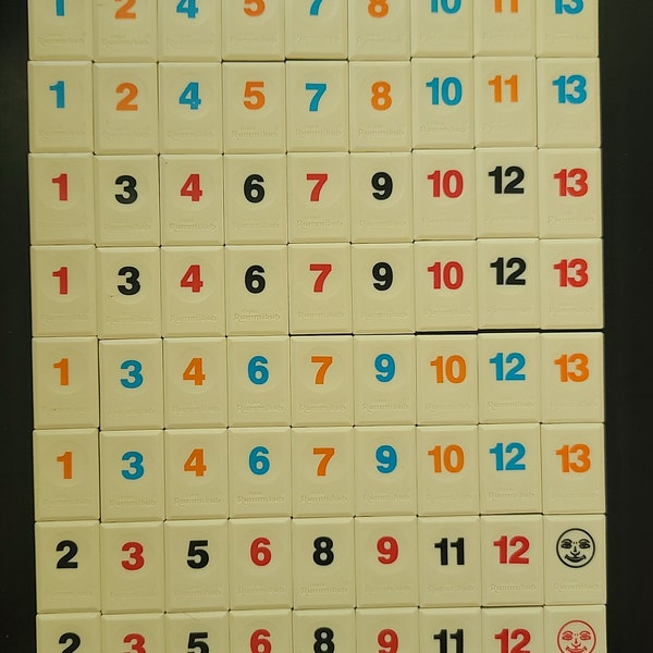 Rummikub Set Tiles Etsy