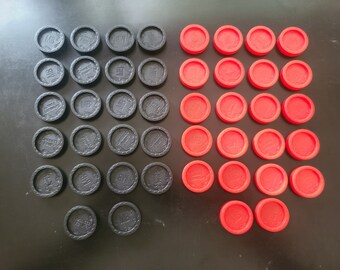 Classic Connect Four Game Replacement Checkers - Set of 44 Pieces