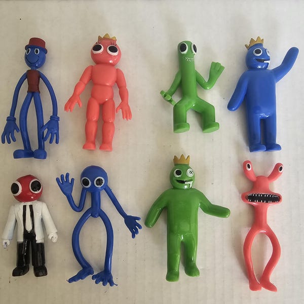 Roblox Rainbow Friends Lot of Eight (8) PVC Figures