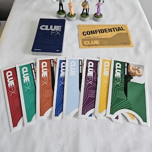 Clue FX Game Replacement Luxury Pawns, Cards, Folders and Envelopes