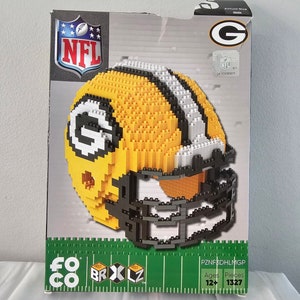 Foco Block Model Green Bay Packers Helmet Over 1000 Pieces!