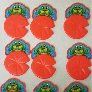 1996 Mr. Ribbit&#39;s Pond Game Replacement Lily Pads (9)