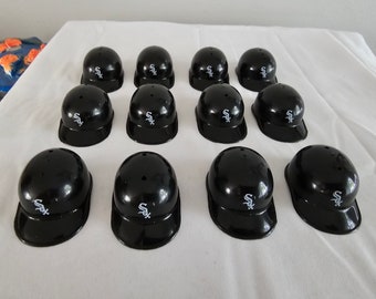 Lot of Twelve (12) MLB Chicago White Sox Mini Gumball Helmets
