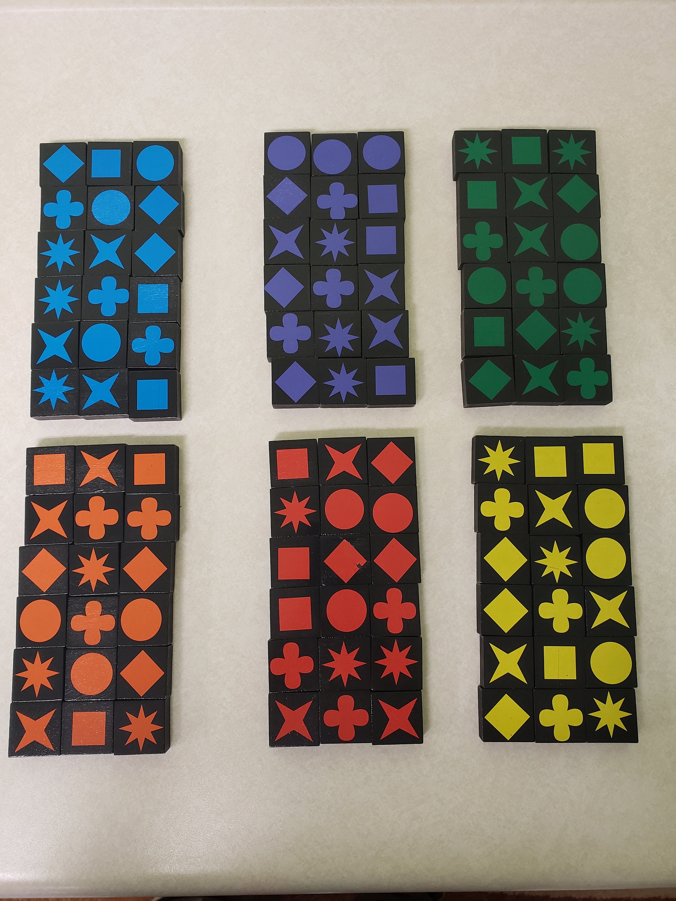 verlies Regulatie Aangenaam kennis te maken Qwirkle Game Replacement Wood Tiles Full Set With All 6 Colors | Etsy