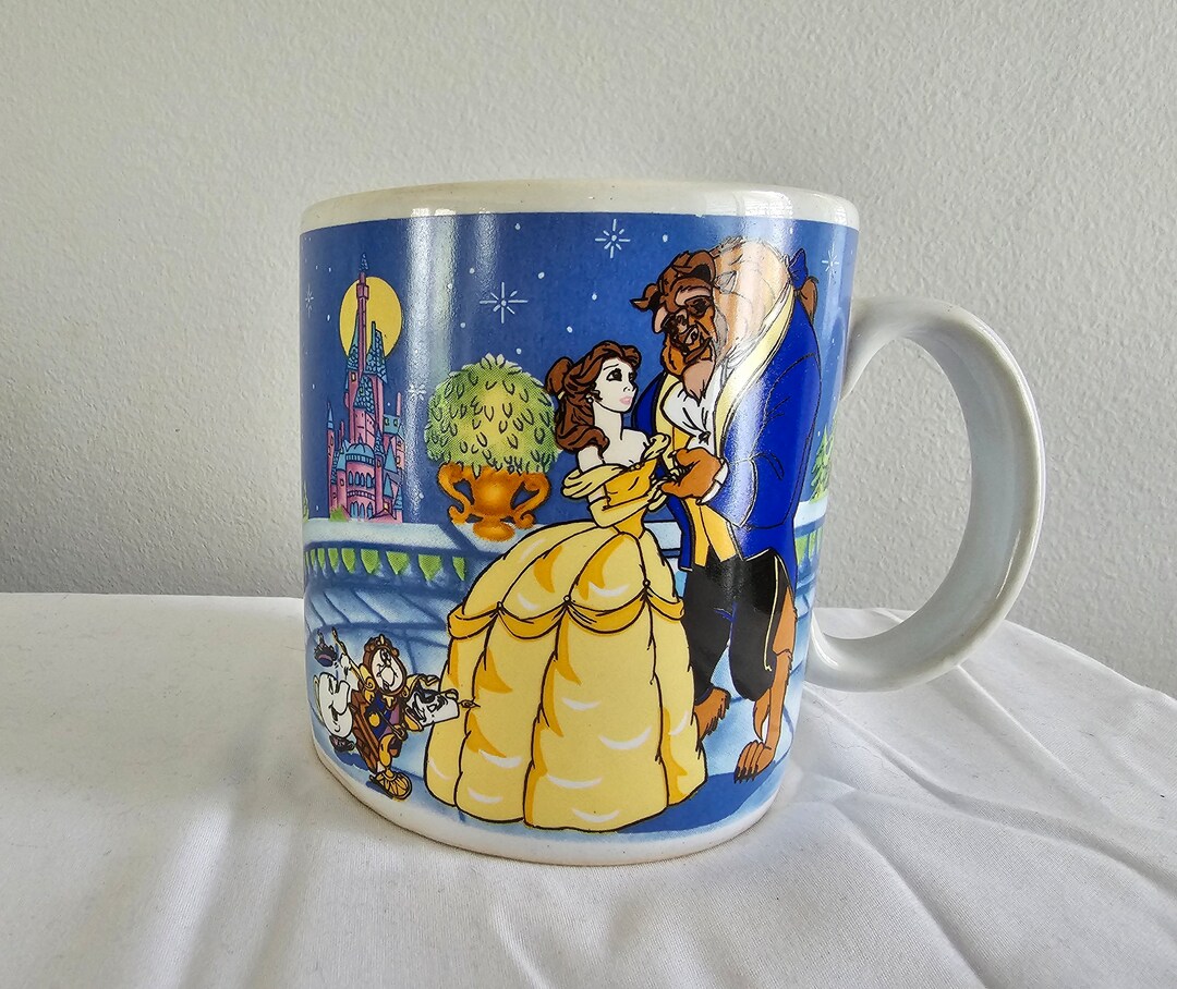 Vintage Disney Beauty and the Beast Coffee Mug Etsy