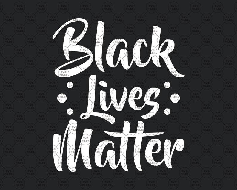 Download Black Lives Matter Svg vector Clipart BLM for Cameo | Etsy
