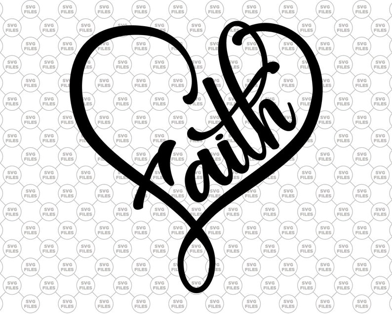 Download Faith svg Faith Heart svg Jesus svg Religious Christian svg | Etsy