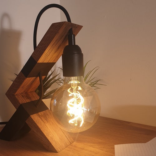 Homemade. Made in France Cut wooden lamp POLARIS