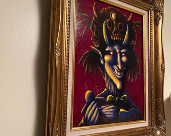 Original 12x16 hand-painted painting, framed, signed and stamped by the artist David Therrien