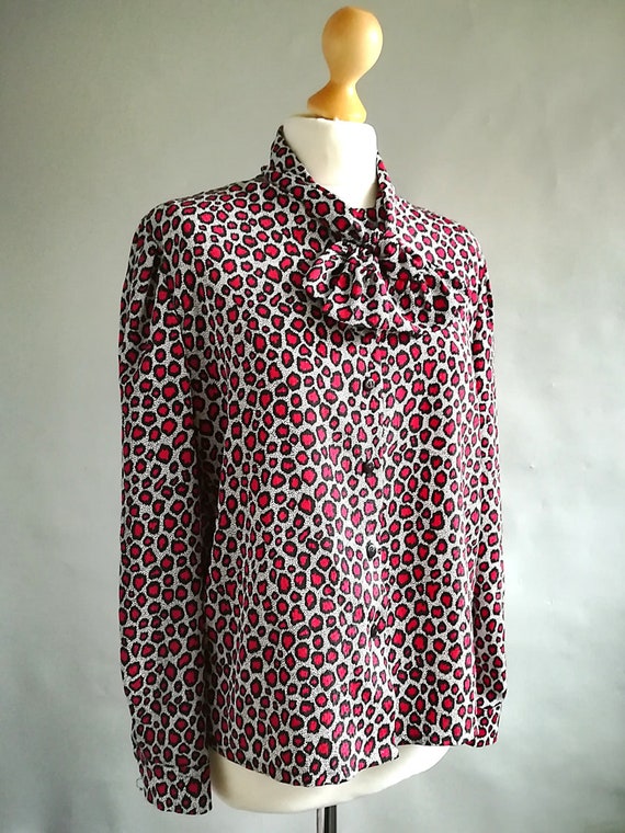 red leopard print blouse uk