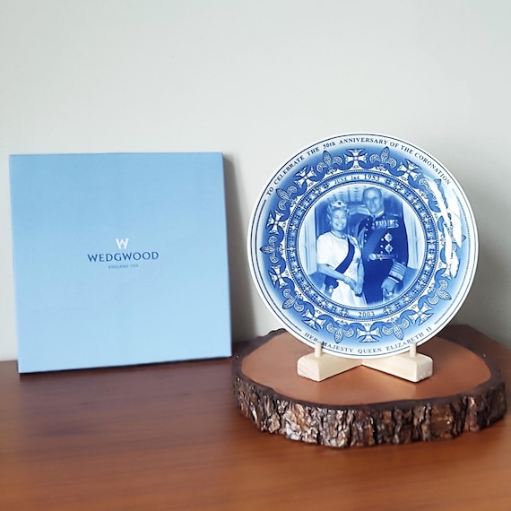 ウェッジウッド Wedgwood エリザベス女王 記念プレート 戴冠式