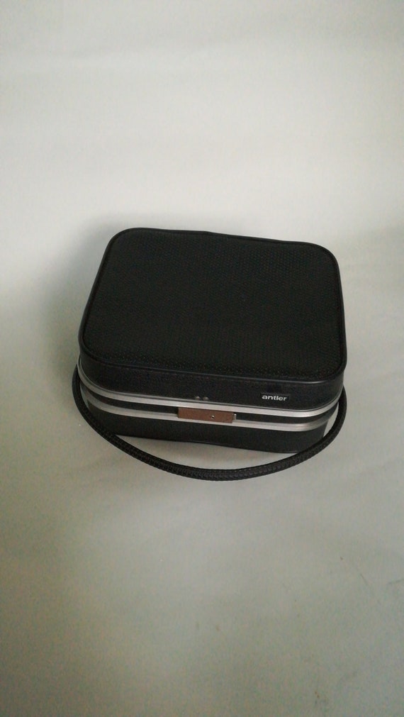 vintage antler vanity case