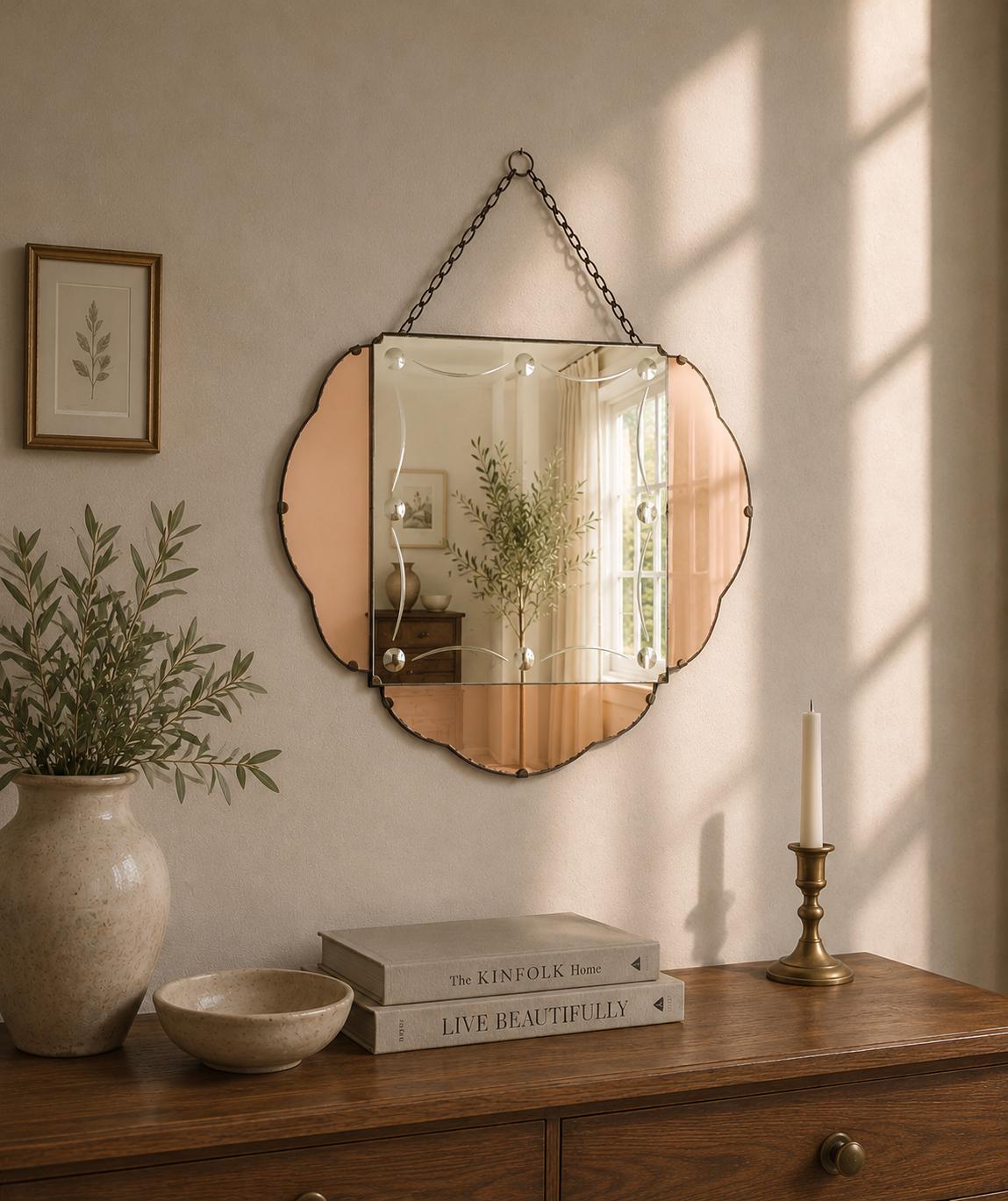 Vintage Segmented Mirror - Etsy