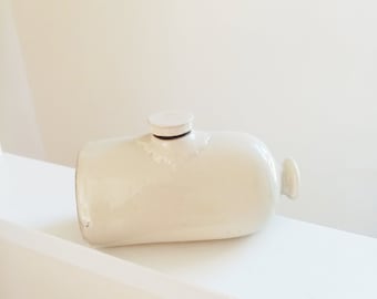 Antieke Lovatt's Langley Ware-stenen bedwarmer: Engelse boerderijdecor
