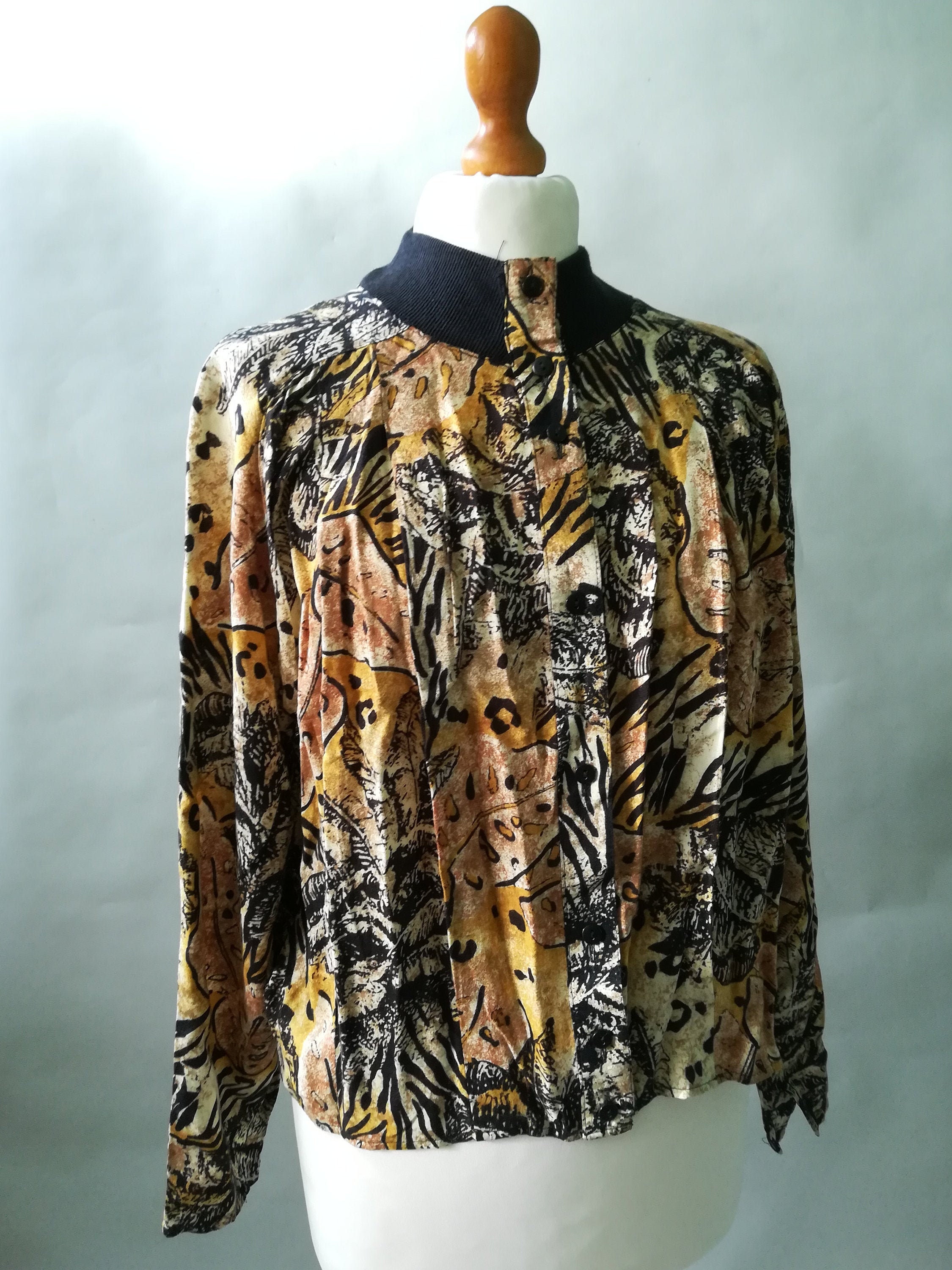 Image of 's Animal Print Windbreaker/Lightweight Jacket - St Michael- Uk -