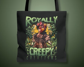 RCC Sylvie Doll Tote Bag, funny tote bags, fairy grunge, emo gifts, goth bag, creepy gifts, horror gift, alt clothing, punk style,goth gifts