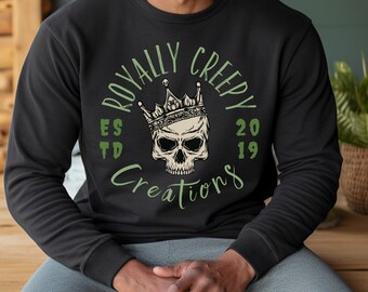 RCC Logo Sweatshirt, weird, grunge clothing, emo shirt, goth shirt, creepy gifts, horror shirts, alt clothing, punk shirt, skeleton shirt