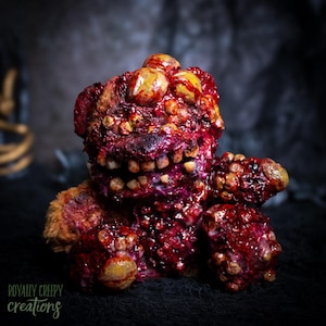 Honeysuckles- Creepy Plush Bear,creepy oddities, horror dolls, macabre gift, zombie animal, creepy toy,gothic toys,weird plushies,scary gift