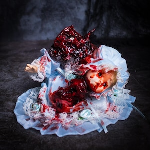 Decapitated Creepie #194- creepy doll, haunted dolls, creepy cute, oddities, horror decor,scary doll,ooak doll,macabre,gothic doll,creepy af
