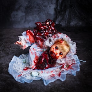 Decapitated Creepie #196- creepy doll, haunted dolls, creepy cute, oddities, horror decor,scary doll,ooak doll,macabre,gothic doll,creepy af