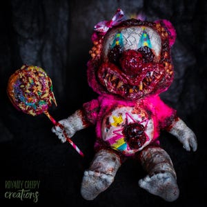 StarFart- creepy clowns, creepy doll, creepy cute, oddities, horror decor, scary doll, ooak doll, killer clown doll, weirdcore, pastel goth
