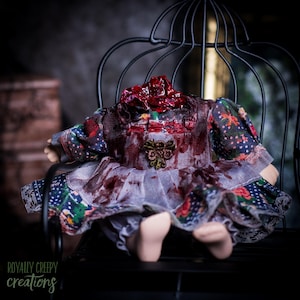 Headless Creepie #218- creepy doll, haunted dolls, creepy cute, oddities, horror decor,scary doll,ooak doll,macabre,gothic doll,creepy af