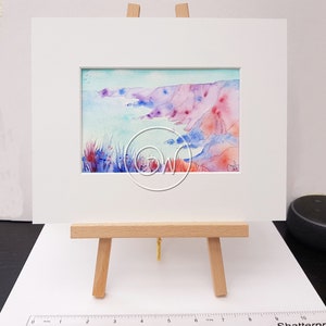 Original watercolour landscape painting in mount. &#39;Coast near Cadgwith&#39;