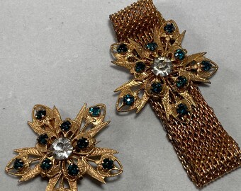 Vintage Bracelet and Brooch Set