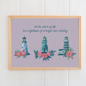 Blommigt fyrkorsstygnsmönster Fyrdekor Livscitat Ornament Hav Sommar korsstygnsprov Digital nedladdning PDF-mönster bild 8
