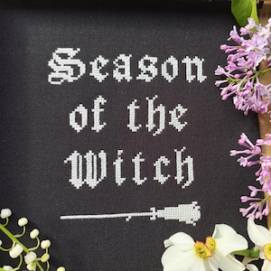 Witch cross stitch pattern, Funny quote cross stitch Halloween embroidery, Gothic cross stitch Easy cross stitch Gift for Witch
