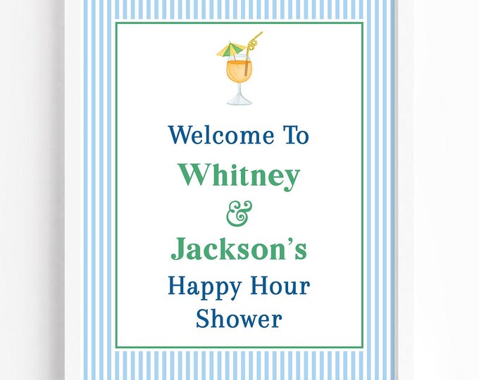 Printable Cocktail Welcome Sign