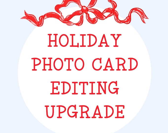 Holiday Photo Card Editing Upgrade – Front & Back Customization