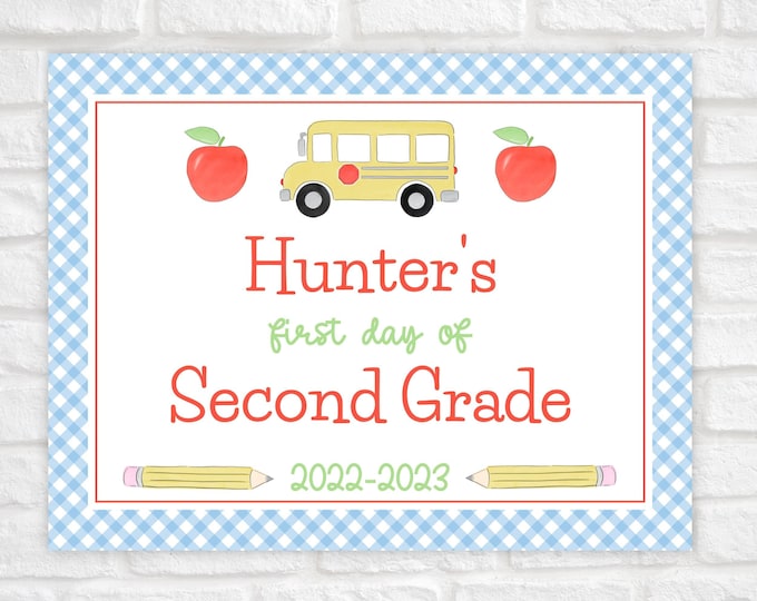 School Bus Back to School Sign Printable
