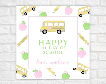 Printable Back to School Gift Tag, Back to School Favor Tags, Back to School Gifts for Students, First Day of School Gift Tag, Treat Tag